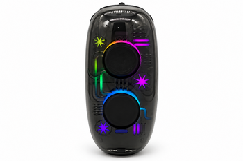 CROWNWELL - 20 Watt Taşınabilir Radyolu RGB Ses Boması