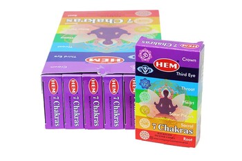 HEM - 7 Chakras Back Flow Cones (1)