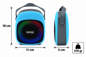 CROWNWELL - 8W Taşınabilir RGB Hoparlör (1)