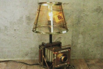  - Abajur Metal Fotoğraf Makinesi (1)