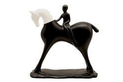 Lady on Horse Abstract Figür - 1
