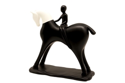 Lady on Horse Abstract Figür - 2