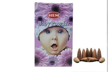 Hem - Baby Powder Back Flow Konik Tütsü 10'lu.