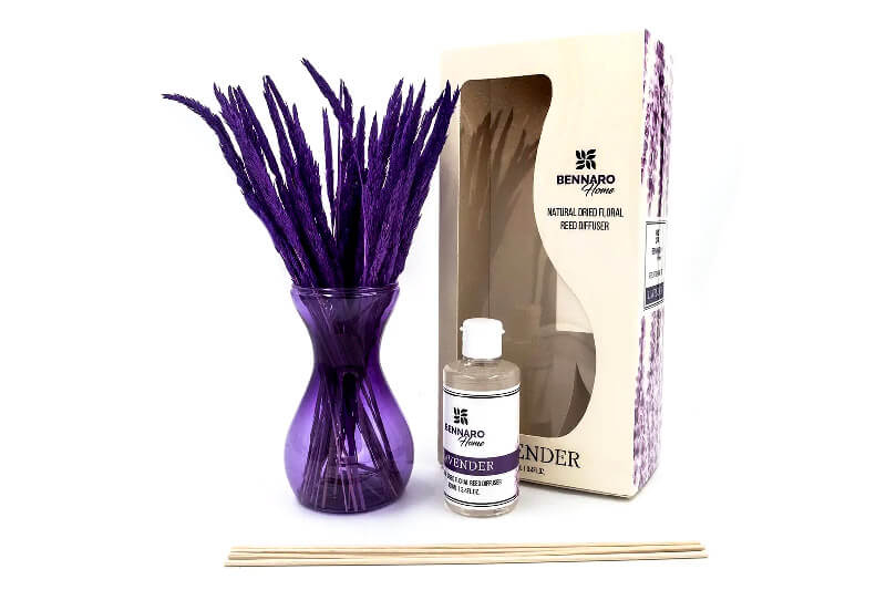 Bennaro Home Lavender Natural Dried Floral Reed Diffuser 100ML