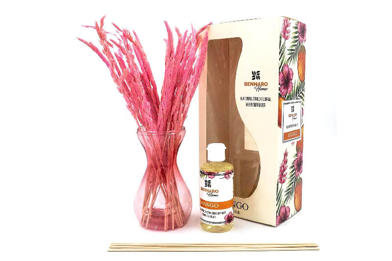 Bennaro Home Mango Natural Dried Floral Reed Diffuser 100ML