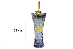 Buhurdanlık Cam Vazo Model Zamak Detaylı - 3