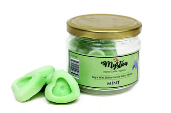 Mystica - Soya Wax Buhurdanlık Kokusu Mint(Nane) Kalp Modelli