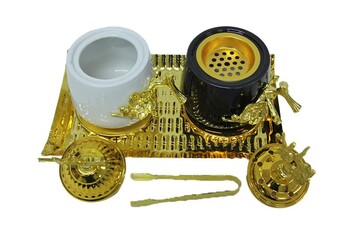  - Kömürlü Tütsü Buhurdanlık Set (4 Parça) (1)