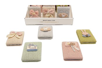  - Cep Aynası Dikdörtgen Keten Kumaşlı