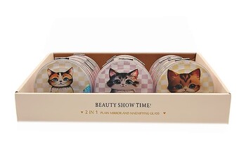 - Cep Aynası Yuvarlak Kedi Sulu (1)  - Cep Aynası Yuvarlak Kedi Sulu (1)