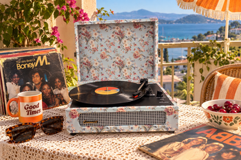 Crownwell Floral Design Turntable -BU - Thumbnail