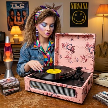 Crownwell Floral Design Turntable -CR - Thumbnail