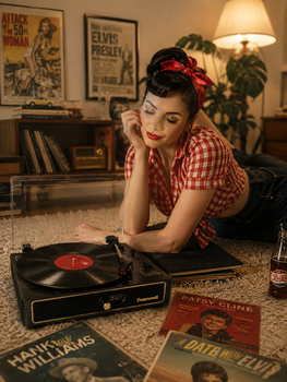 Crownwell Turntable Record Player Vegas A-12 - Thumbnail