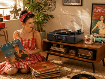 Crownwell Turntable Record Player Vegas C-12 - Thumbnail