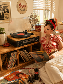 Crownwell Turntable Record Player Vegas E-11 - Thumbnail