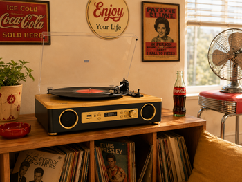 Crownwell Turntable Record Player Vegas E-12 - Thumbnail