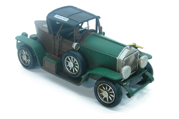 Dekoratif Vintage Metal Araba Biblo (Yeşil – Koleksiyonluk) - 1