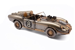 Dekoratif Metal Klasik Spor Araba Bronz Modeli - 1