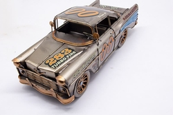 Dekoratif Metal Klasik Yarış Araba Modeli - 5