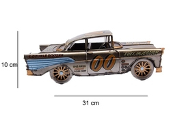 Dekoratif Metal Klasik Yarış Araba Modeli - 2