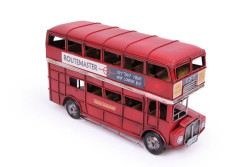 Mnk - Dekoratif Metal Araba Londra Şehir Otobüsü