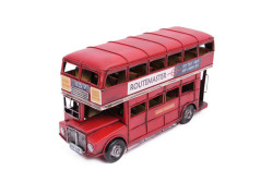 Mnk - Dekoratif Metal Araba Londra Şehir Otobüsü (1)