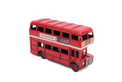 Mnk - Dekoratif Metal Araba Londra Şehir Otobüsü