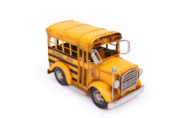 Mnk - Dekoratif Metal Araba Okul Otobüsü