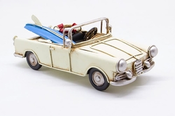Dekoratif Metal Klasik Cabrio Surf Araba Modeli - 1
