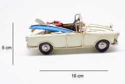 Dekoratif Metal Klasik Cabrio Surf Araba Modeli - 2