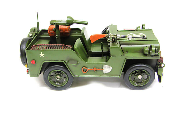 Dekoratif Metal Askeri Jeep - 2