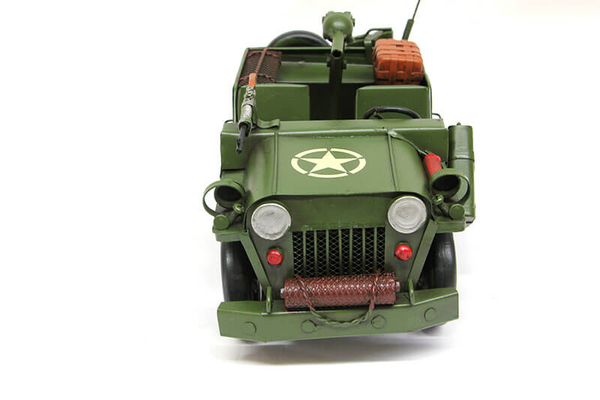 Dekoratif Metal Askeri Jeep - 3