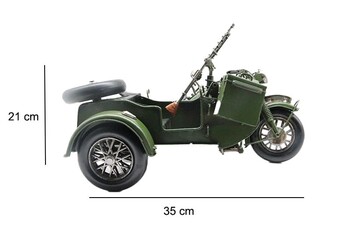  - Dekoratif Metal Askeri Sepetli Motor (1)