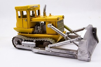 Dekoratif Metal Buldozer - Thumbnail