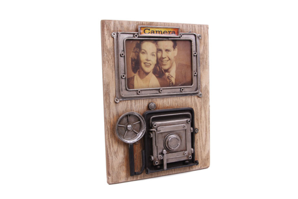 Dekoratif Metal Çerçeve Fotoğraf Makinesi Dekorlu ( 25 İS ) - 2