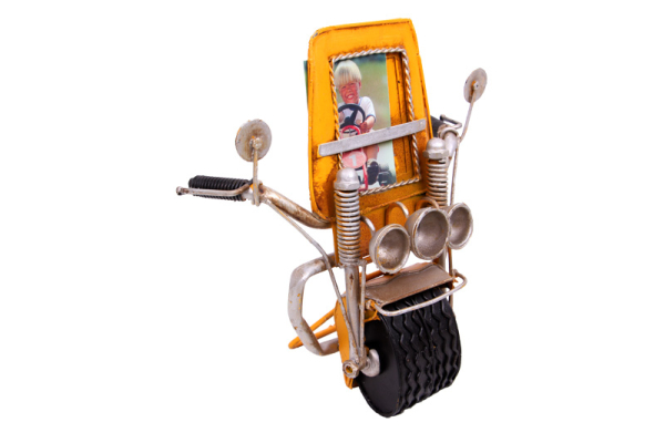 Dekoratif Metal Çerçeve Motosiklet Temalı ( 25 İS ) - 2