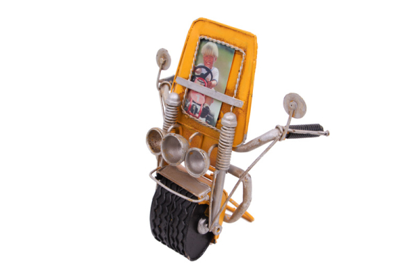 Dekoratif Metal Çerçeve Motosiklet Temalı ( 25 İS ) - 3