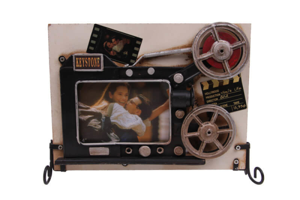 Dekoratif Metal Çerçeve Sinema Projektörü Dekorlu ( 25 İS ) - 1
