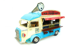 Dekoratif Metal Fastfood Arabası - 1