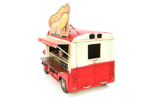 Dekoratif Metal Fastfood Arabası - 5