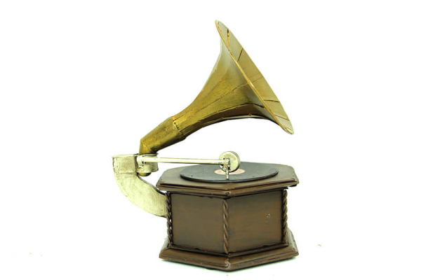Dekoratif Metal Gramofon Kutu - 2
