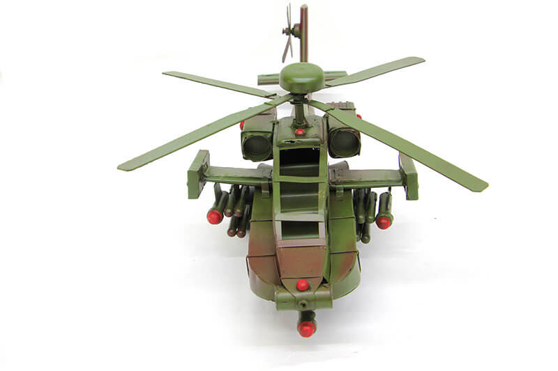Dekoratif Metal Helikopter 