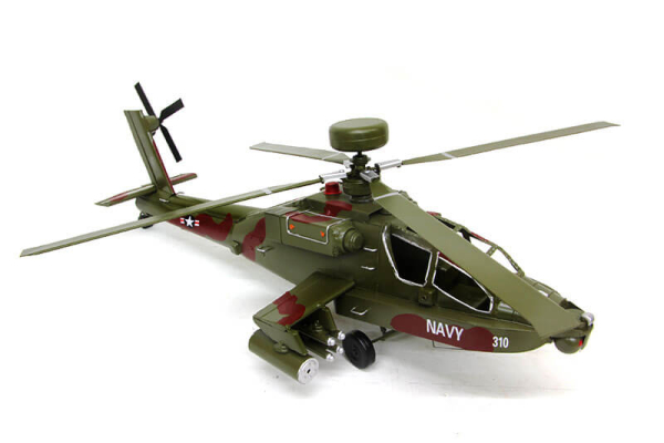 Dekoratif Metal Helikopter - 1