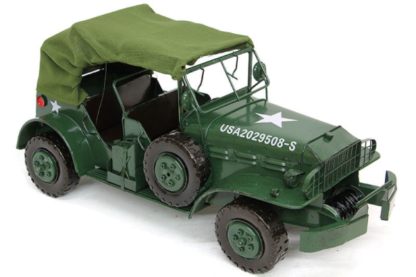 Dekoratif Metal Jeep - 1
