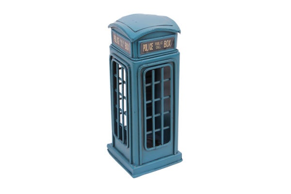 Dekoratif Metal Kumbara Tardis - 1