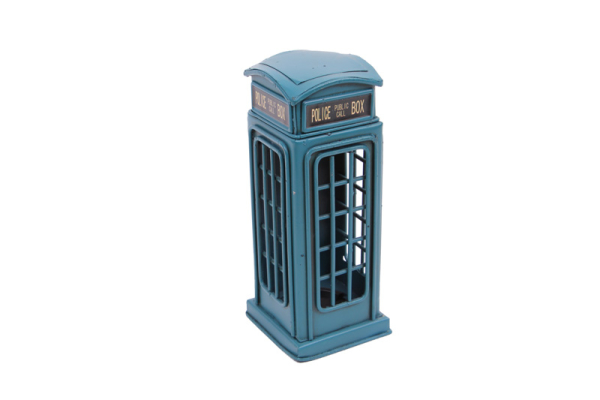 Dekoratif Metal Kumbara Tardis - 2