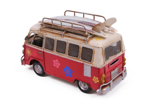 Dekoratif Metal Minibüs Çerçeveli ve Kumbaralı - 5