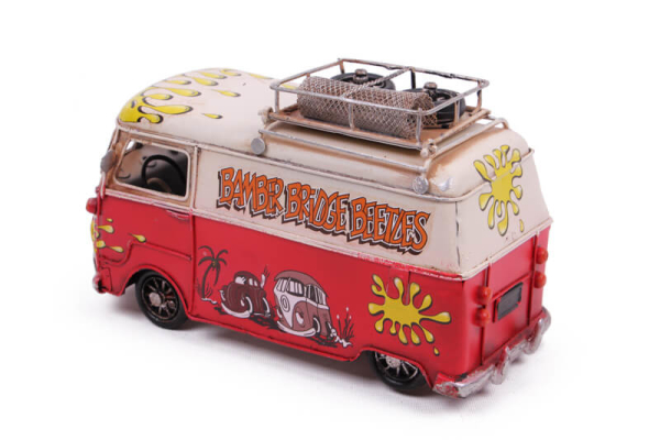 Dekoratif Metal Minibüs Çerçeveli ve Kumbaralı - 5