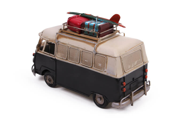 Dekoratif Metal Minibüs Çerçeveli ve Kumbaralı - 5