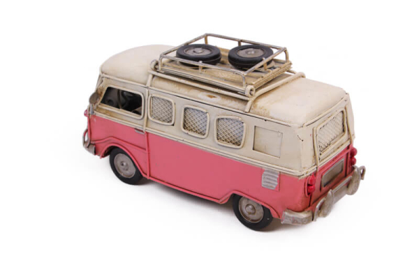 Dekoratif Metal Minibüs Çerçeveli ve Kumbaralı - 5